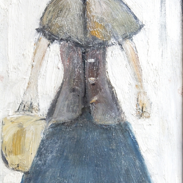 L.S. Lowry - Lady Standing